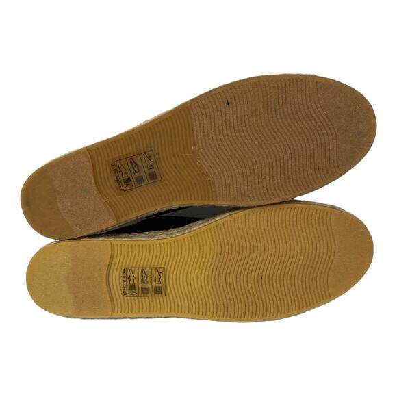 Soludos Women's Size 11 Smoking Slippers Slip On Espadrille Loafers Black New - Picture 7 of 8